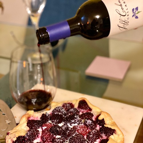 Blackberry Galette paired with Jeff Cohn Cellars Sweetwater Zinfandel