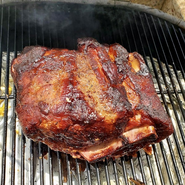 pork-shoulder-smoking-after-18-hours